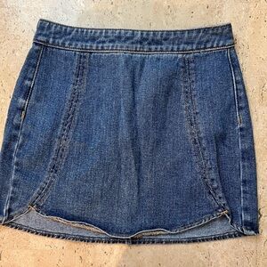 PacSun Scalloped Bottom Denim Mini Skirt Size 0